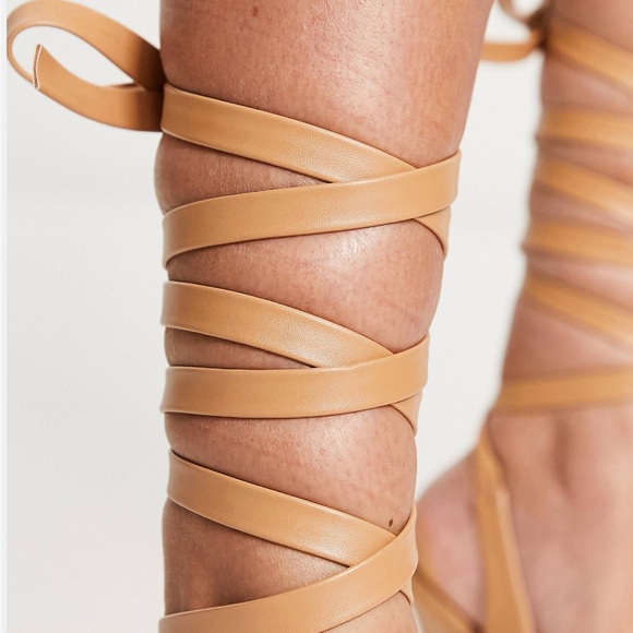 RAID LONDON heels with ankle tie - Picture 3 of 5